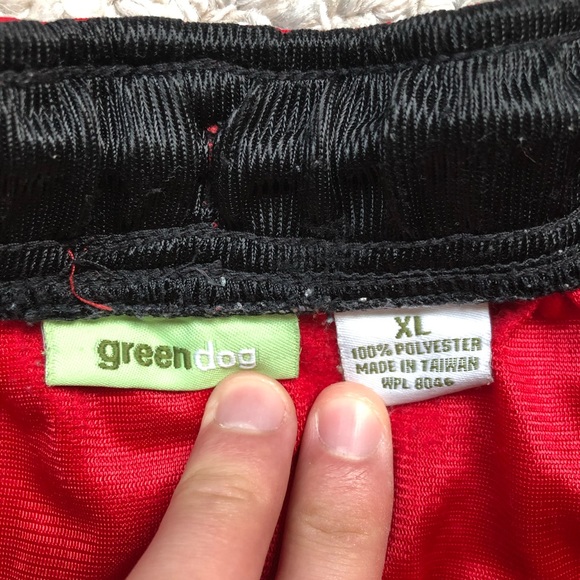 Greendog Red Athletic Mesh Shorts Men's X-Large (XL) - Picture 3 of 11